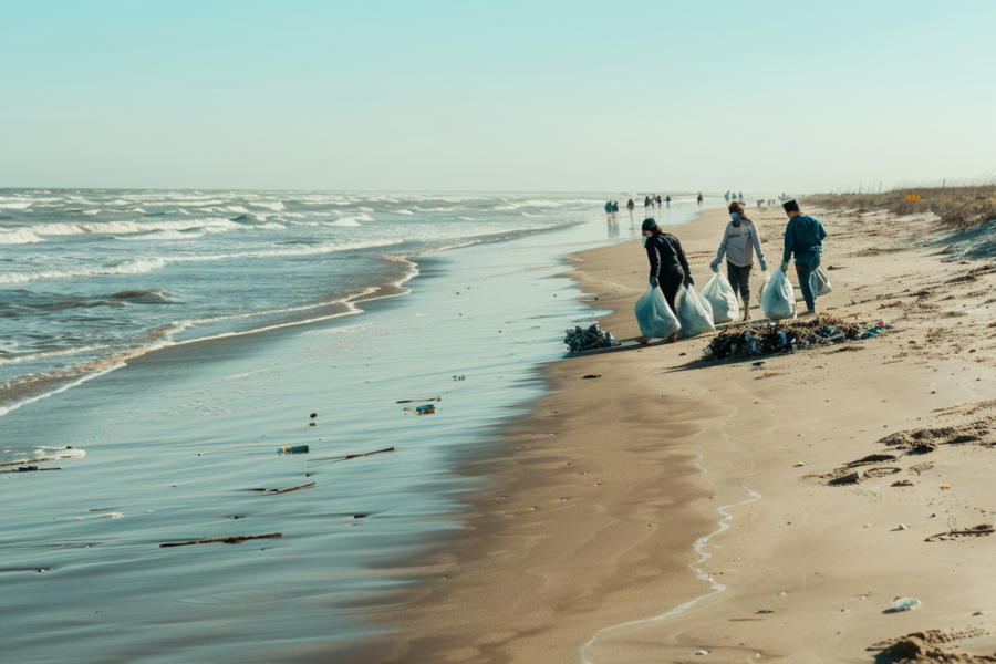 As Texans Haul Tons of Trash Off the Coast, Recovered Containers Are Worth Less Than Ever