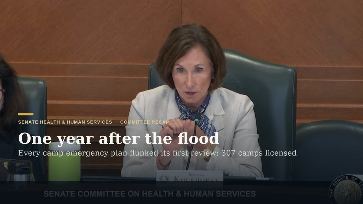 Senators Told All Summer Camp Emergency Plans Flunked First Review; 307 Camps Still Got Licenses