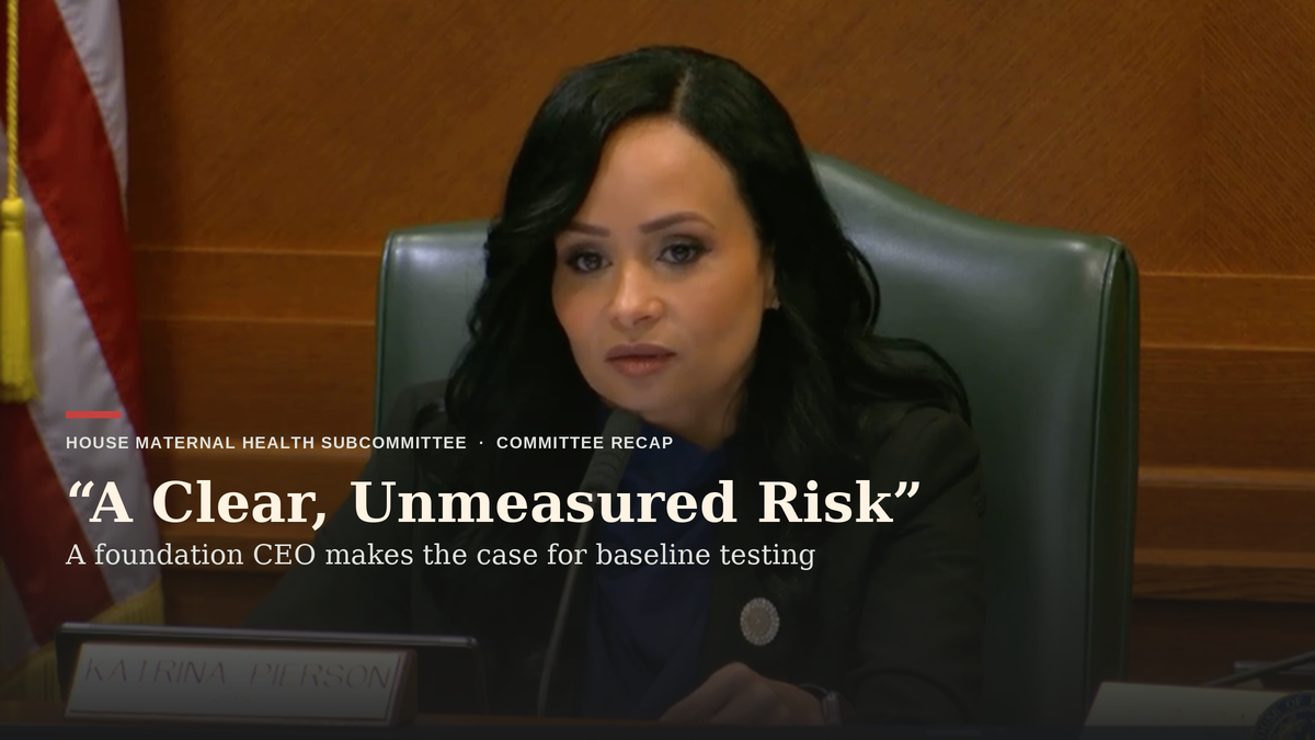Doctors Doubt a Single Hormone Test, but Witnesses Urge Texas to Study Baselines