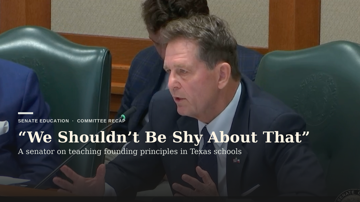 Senate Panel Weighs Foreign-Funding Claims in Schools and State Board’s Curriculum Changes