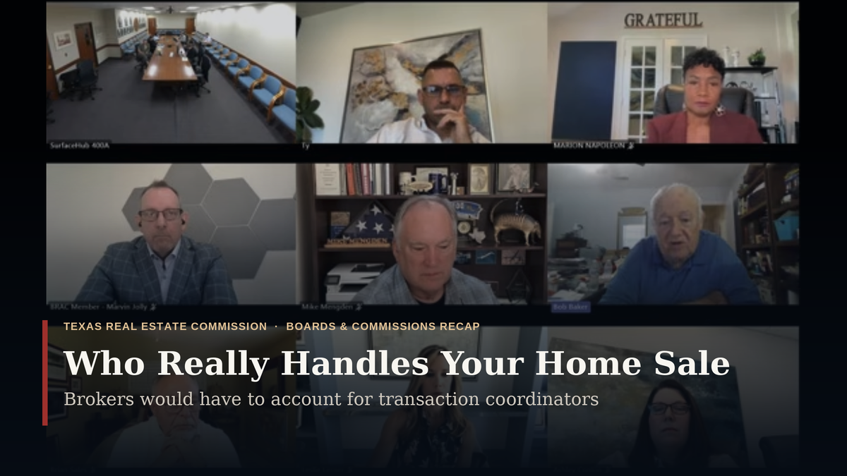 Texas Moves to Rein In the Unlicensed Helpers Who Handle Home Sales