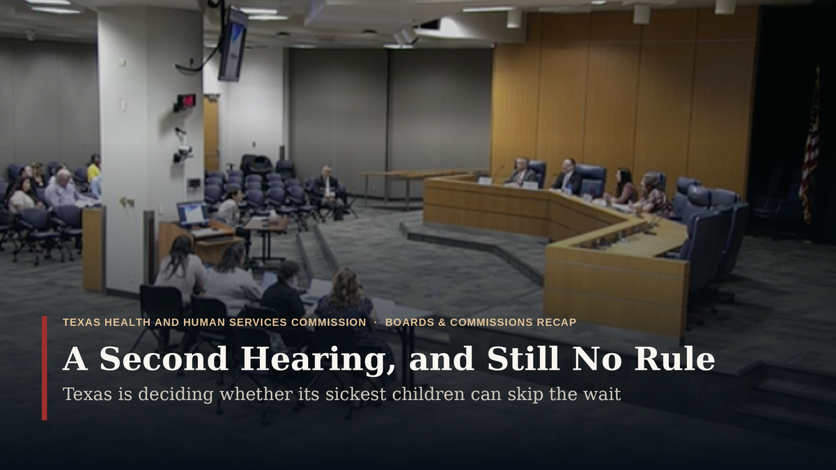 Texas Still Has Not Adopted the Rule Letting Its Sickest Children Skip the Nursing Home