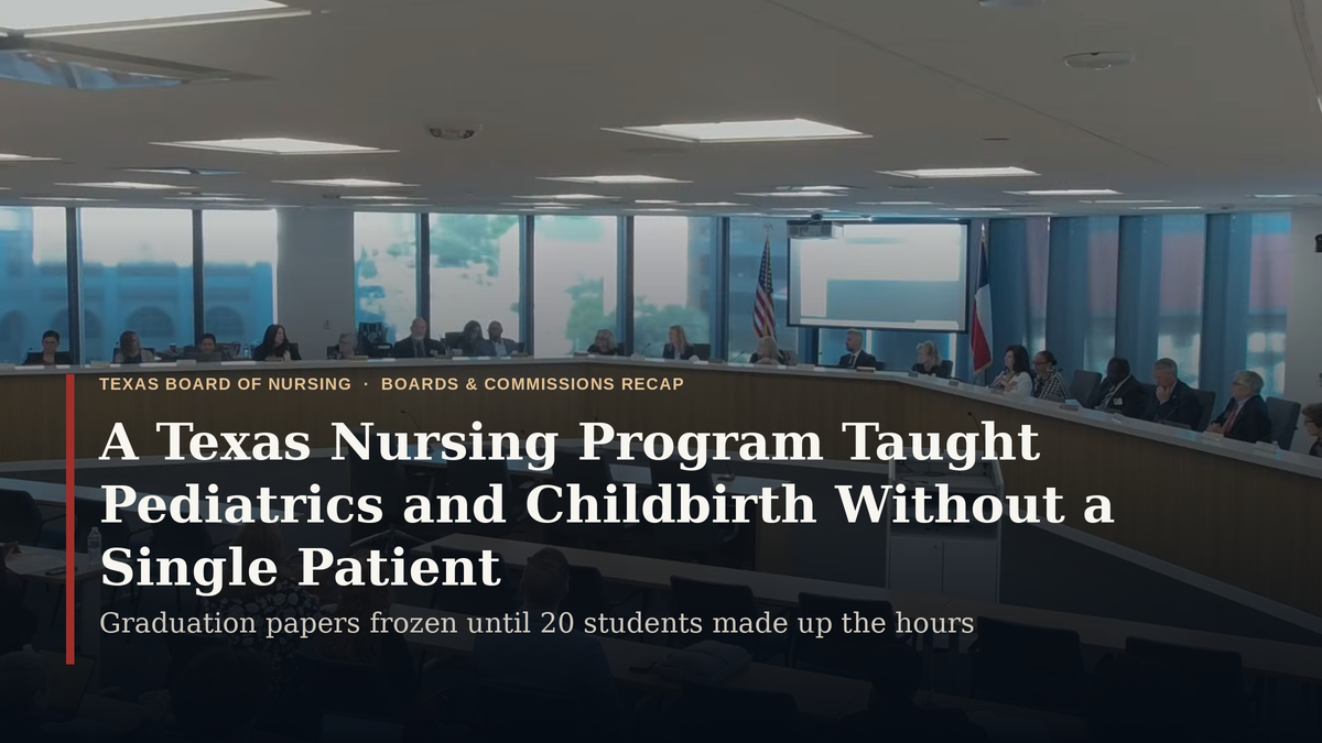 A Texas Nursing Program Taught Pediatrics and Childbirth Without a Single Patient